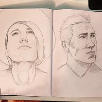 My project for course: Portrait Sketchbooking: Explore the Human Face . % Lily James tarafından hazırlanan Eskiz çizimi, Çizim, Portre Çizimi, Sanatsal Çizim, Ve Eskiz defteri projesi - 09.22.2022