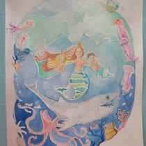 Mein Abschlussprojekt für den Kurs: Aquarelltechnik für traumhafte Illustrationen . Traditional illustration, Drawing, Watercolor Painting, and Editorial Illustration project by Maria Christina - 09.25.2022