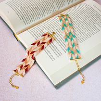 Mi proyecto del curso: Diseño de accesorios con cuentas: teje patrones elegantes. Un progetto di Design di accessori, Artigianato, Design di gioielli e Fiber Art di Gabriela Ramirez Pedraza - 25.09.2022