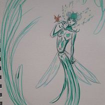 Mein Abschlussprojekt für den Kurs: Fantasy-Figuren zeichnen im Skizzenbuch. Traditional illustration, Creativit, Drawing, and Sketchbook project by kittens - 09.24.2022