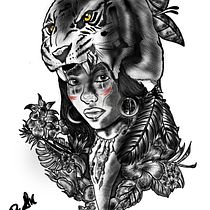 Mi proyecto del curso: Diseño e ilustración digital de tatuajes con Procreate. Traditional illustration, Graphic Design, Digital Illustration, Tattoo Design, and Digital Drawing project by jaalcazar87 - 09.25.2022