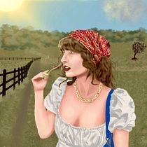 Meu projeto do curso: Retrato de personagens femininas com Procreate. Projekt z dziedziny Trad, c, jna ilustracja, Ilustracja c, frowa, R, sunek c i frow użytkownika Gabriel Barreto - 25.09.2022