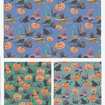 Pattern di Halloween. Un proyecto de Ilustración tradicional, Gestión del diseño, Marketing, Pattern Design y Gestión del Portafolio de ema.bianchi79 - 25.09.2022