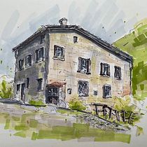 Il mio progetto del corso: Disegno architettonico espressivo con pennarelli colorati. Een project van  Schetsen,  Tekening,  Architecturale illustratie, Sketchbook y  Illustratie met inkt van Alessandro Sacchi - 25.09.2022