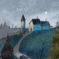 Mon projet du cours : Paysages imaginaires et peinture numérique sur Photoshop. Sketching, Drawing, Digital Illustration, Architectural Illustration, and Narrative project by victoria_draganova - 09.25.2022