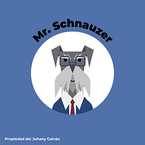 Mr. Schnauzer - Mi proyecto del curso: Ilustración vectorial para principiantes. Een project van Traditionele illustratie, Vectorillustratie y Digitale illustratie van Johany Galván - 25.09.2022