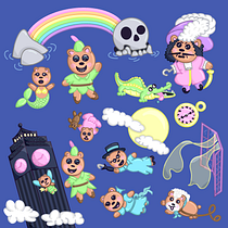 My project for course: Kawaii-Style Story Illustration. Traditional illustration, Character Design, Digital Illustration, and Manga project by Shana Renee - 09.25.2022