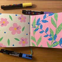 My project for course: Botanical Patterns in a Sketchbook: Conquer the Blank Page. Ilustração tradicional, Pattern Design, Ilustração botânica, e Sketchbook projeto de tm7ghxg7tb - 25.09.2022