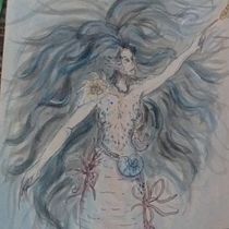 Sirena. Traditional illustration, Creativit, Drawing, Sketchbook, and Fine Arts project by anacf990 - 03.01.2020