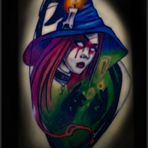 Mi proyecto del curso: Técnicas de color para tatuajes. Un progetto di Illustrazione tradizionale, Disegno, Illustrazione digitale, Design di tatuaggi e Disegno digitale di albert ink - 24.09.2022