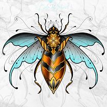 Mi proyecto del curso: Diseño de tatuajes artísticos con efectos dorados en Procreate. Ilustração tradicional, Ilustração digital, e Desenho de tatuagens projeto de Michelle Martinez - 26.09.2022