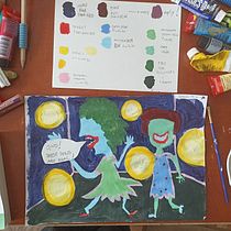 My project for course: Color Palette Creation: Paint Your Personal Universe. Un progetto di Illustrazione tradizionale, Pittura, Disegno, Disegno artistico e Teoria del colore di info - 26.09.2022