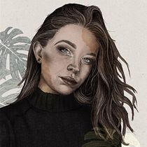 Mój projekt z kursu: Rysowanie portretów z użyciem Procreate. Ilustração tradicional, Ilustração vetorial, Ilustração digital, e Desenho de retrato projeto de Anastasiia Hrypich - 26.09.2022