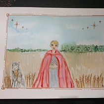 Mijn project van de cursus: Sprookjesillustratie met aquarel. Ilustração tradicional, Pintura, Desenho, Ilustração digital, e Pintura em aquarela projeto de L. Grev - 25.09.2022