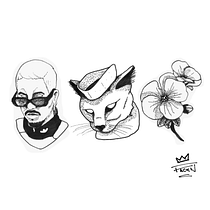 Mi proyecto del curso: Diseño de tatuajes Blackwork. Projekt z dziedziny Trad, c, jna ilustracja, Ilustracja c, frowa i Projektowanie tatuaż użytkownika fackn_ - 26.09.2022