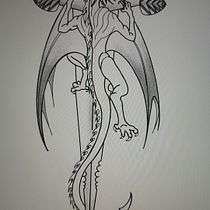 Initiation aux techniques de tatouage. Desenho digital projeto de Laétitia Brandao Dias - 26.09.2022