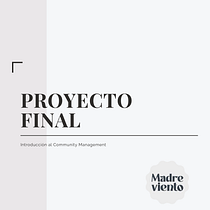 Mi proyecto del curso: Introducción al community management. Social Media, Content Marketing & Instagram Marketing project by eugeniaesc5 - 09.24.2022
