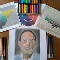 Mi proyecto del curso: Retrato realista al pastel tiza. Traditional illustration, Fine Arts, Drawing, Portrait Drawing, and Realistic Drawing project by Rodrigo de Mingo - 09.27.2022