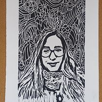 Mi proyecto del curso: Retratos en xilografía Ein Projekt aus dem Bereich Traditionelle Illustration, H, werk, Bildende Künste, Prägung, Porträtzeichnung, Gravieren und Illustration mit Tinte von Jorge Mora - 21.09.2022