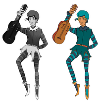 Mi proyecto del curso: Fábrica de personajes ilustrados. Traditional illustration, Character Design, Digital Illustration, Children's Illustration, and Narrative project by Tello Reina - 09.25.2022