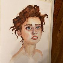 My project for course: Watercolor Portrait from a Photo. Traditional illustration, Watercolor Painting, and Portrait Drawing project by cschwalje82 - 09.28.2022
