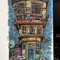 DPH Final Project: Expressive Architectural Sketching with Colored Markers. Sketching, Drawing, Architectural Illustration, Sketchbook, Ink Illustration, Architecture, Traditional illustration, L, scape Architecture, Creativit, Pencil Drawing, and Artistic Drawing project by Dan Hodson - 09.28.2022