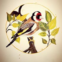 My project for course: Watercolor with Filigree and Metallic Details. Traditional illustration, Painting, Watercolor Painting, Botanical Illustration, and Decorative Painting project by svenja199 - 09.28.2022