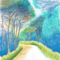 My project for course: Sketchbook Landscapes: A Colorful Approach. Un progetto di Bozzetti, Creatività, Disegno a matita, Disegno e Sketchbook di Duygu Sensoz - 28.09.2022