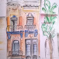 "Casita de Buenos Aires". Sketching, Drawing, Architectural Illustration, Sketchbook & Ink Illustration project by Alejandra Luna - 09.23.2022