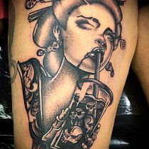 Meu projeto do curso: Técnicas de tatuagem blackwork com fine line. Un proyecto de Diseño de tatuajes de juuliana.ink - 28.09.2022