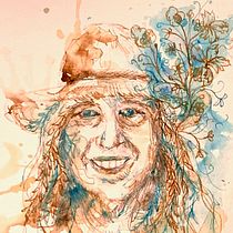 My project for course: Experimental Portraiture with Ink, Tea and Alcohol. Fine Arts, Painting, Drawing & Ink Illustration project by joyce2208 - 09.28.2022