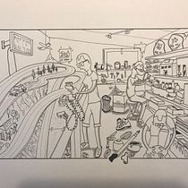  Sketching créatif : My « PlayRoom ». Traditional illustration, Sketching, Pencil Drawing, Drawing, Watercolor Painting, Sketchbook & Ink Illustration project by Alex Sol - 09.23.2022