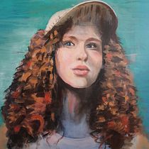 Mi proyecto del curso: Retratos contemporáneos al óleo. Een project van Traditionele illustratie,  Beeldende kunst, Schilderij y  Olieverfschilderij van Victoria Beresi - 29.09.2022