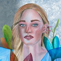 Mi proyecto del curso: Retrato ilustrado en acuarela. Projekt z dziedziny Trad, c, jna ilustracja,  Sztuki piękne,  Malarstwo,  R, sunek, Malowanie akwarelą, Portret,  R, sunek art, st i czn użytkownika Elsa Nidia Mauricio Balbuena - 28.09.2022