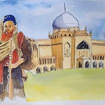 My project for course: Artistic Watercolor Sketching: Dare to Express Your Ideas. Traditional illustration, Sketching, Creativit, Drawing, Watercolor Painting, and Sketchbook project by Sanil Pandit - 09.25.2022