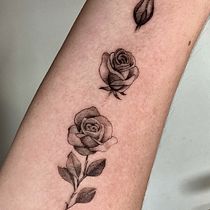 Mi proyecto del curso: Tatuaje botánico con puntillismo. Un progetto di Illustrazione tradizionale, Design di tatuaggi e Illustrazione botanica di Conde Negro - 30.09.2022