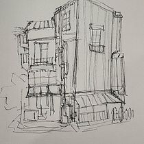 My project for course: Expressive Architectural Sketching with Colored Markers. Sketching, Drawing, Architectural Illustration, Sketchbook & Ink Illustration project by nabirheim68 - 10.01.2022