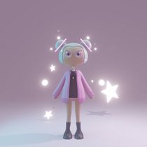 My project for course: Kawaii Character Creation in 3D with Blender  Ein Projekt aus dem Bereich Traditionelle Illustration, Design von Figuren, Digitale Illustration, 3-D-Modellierung und Manga von eilafmohaisi - 01.10.2022