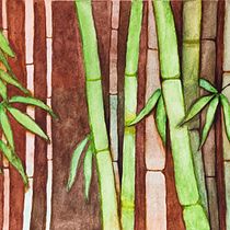 Bambus Ein Projekt aus dem Bereich Traditionelle Illustration, Aquarellmalerei und Botanische Illustration von Paula Bernardi - 02.09.2022