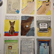 My project for course: Autobiographical Comic Book: Illustrate Your Experiences. Traditional illustration, Writing, Comic, Pencil Drawing, Digital Illustration, Stor, telling, Communication, Ink Illustration, and Narrative project by ulibrauns - 10.01.2022