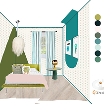 Mi proyecto del curso: Diseño de interiores: desarrolla tu estilo propio. Interior Architecture, Interior Design, Decoration, Interior Decoration, and Spatial Design project by Gissel Jiménez - 09.28.2022