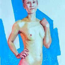 Mi proyecto del curso: Figura humana en acuarela. Un progetto di Illustrazione tradizionale, Belle arti, Pittura, Pittura ad acquerello, Disegno realistico e Disegno anatomico di Salvador Jiménez Ruiz - 02.10.2022