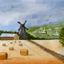 My project for course: Watercolor Landscapes: Experimental Tools and Techniques. Projekt z dziedziny  Sztuki piękne,  Malarstwo i Malowanie akwarelą użytkownika mogu - 02.10.2022