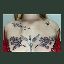 Meu projeto do curso: Tatuagem botânica com pontilhismo. Un progetto di Illustrazione tradizionale, Design di tatuaggi e Illustrazione botanica di Matheus Felipe Rojas dos Santas - 02.10.2022