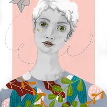 Mi proyecto del curso: Retrato con lápiz, técnicas de color y Photoshop. Projekt z dziedziny Trad, c, jna ilustracja,  Sztuki piękne, R, sunek ołówkiem,  R, sunek, Ilustracja c, frowa i Portret użytkownika Regina Matarí - 01.10.2022
