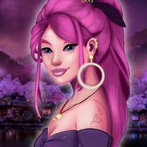 My project for course: Female Character Portraits in Procreate. Projekt z dziedziny Trad, c, jna ilustracja, Ilustracja c, frowa, R, sunek c i frow użytkownika Настя Митрошина - 15.09.2022