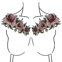Peonías para mi hermana Mariana. Ilustração tradicional, Ilustração digital, Desenho de tatuagens e Ilustração botânica projeto de Ana Goez - 01.10.2022