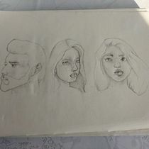 Mi proyecto del curso: Sketchbook de retrato: explora el rostro humano. Projekt z dziedziny Sketching,  R, sunek, Portret,  R, sunek art, st, czn i Sketchbook użytkownika Brigitte Silva - 02.10.2022