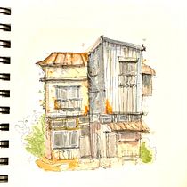 My project for course: Expressive Architectural Sketching with Colored Markers. Een project van  Schetsen,  Tekening,  Architecturale illustratie, Sketchbook y  Illustratie met inkt van deleen_erasmus1 - 02.10.2022