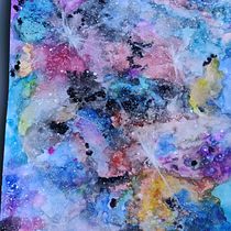 Mi proyecto del curso: Galaxia1. Traditional illustration, Fine Arts, Painting, and Watercolor Painting project by silviasss70 - 10.02.2022